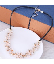 Delicate Spring Flowers Women Fashion Statement Necklace