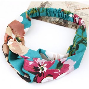 Flowers Prints High Fashion Casual Style Hair Band - Green