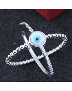Eye Ball Inlaid High Fashion Unique Design Ring