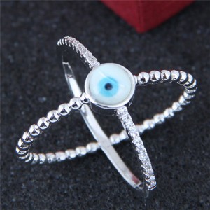 Eye Ball Inlaid High Fashion Unique Design Ring
