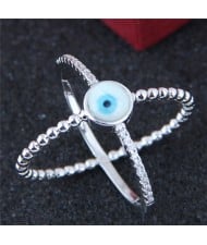 Eye Ball Inlaid High Fashion Unique Design Ring