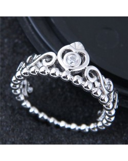 Sweet Shining Fashion Unique Crown Ring