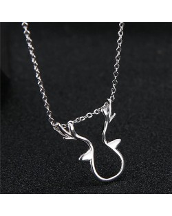 Cute Deer Head Pendant Fashion Necklace