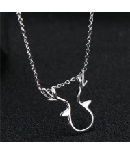 Cute Deer Head Pendant Fashion Necklace