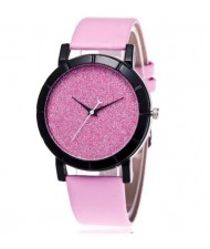 5 Colors Available Starry Sky Index Design High Fashion Unisex Wrist Watch