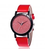 5 Colors Available Starry Sky Index Design High Fashion Unisex Wrist Watch