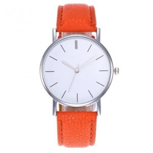 11 Colors Available Simple Plain Fashion Index Design Unisex Wrist Watch