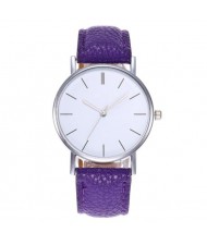 12 Colors Available Simple Plain Fashion Index Design Unisex Wrist Watch