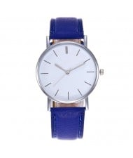 12 Colors Available Simple Plain Fashion Index Design Unisex Wrist Watch