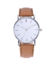12 Colors Available Simple Plain Fashion Index Design Unisex Wrist Watch