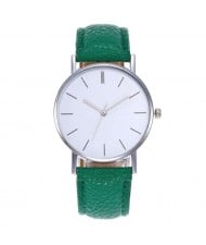 12 Colors Available Simple Plain Fashion Index Design Unisex Wrist Watch