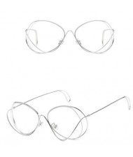 7 Colors Available Unique Alloy Dimentional  Frame Design High Fashion Sunglasses