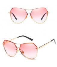 6 Colors Available Irregular Shape Frame Unisex High Fashion Sunglasses