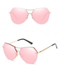 6 Colors Available Irregular Shape Frame Unisex High Fashion Sunglasses