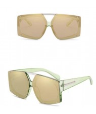 6 Colors Rivets Decorated Large Frame with Arrow Embellished Legs Unisex Fashion Sunglasses