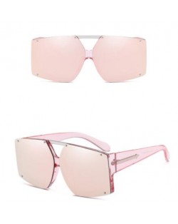 6 Colors Rivets Decorated Large Frame with Arrow Embellished Legs Unisex Fashion Sunglasses