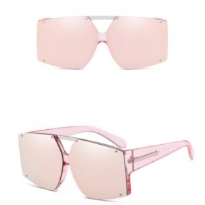 6 Colors Rivets Decorated Large Frame with Arrow Embellished Legs Unisex Fashion Sunglasses