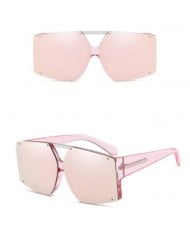 6 Colors Rivets Decorated Large Frame with Arrow Embellished Legs Unisex Fashion Sunglasses
