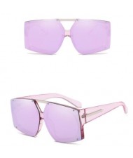 6 Colors Rivets Decorated Large Frame with Arrow Embellished Legs Unisex Fashion Sunglasses