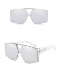 6 Colors Rivets Decorated Large Frame with Arrow Embellished Legs Unisex Fashion Sunglasses