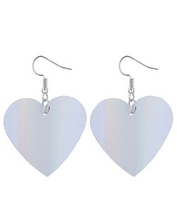 Glistening Alloy Heart Design High Fashion Earrings