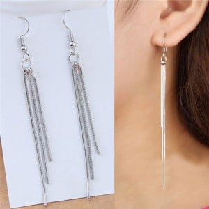 long slim earrings