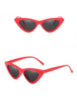 12 Colors Available Fashion Triangle Frame Women Cat Eye Sunglasses