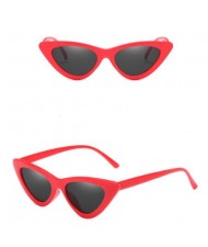 12 Colors Available Fashion Triangle Frame Women Cat Eye Sunglasses