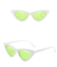 12 Colors Available Fashion Triangle Frame Women Cat Eye Sunglasses