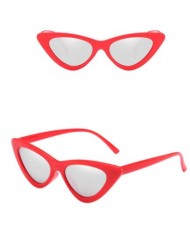 12 Colors Available Fashion Triangle Frame Women Cat Eye Sunglasses
