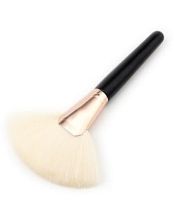 White Brush Black Handle Design High Fashion Makeup Brush