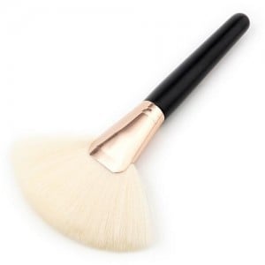 White Brush Black Handle Design High Fashion Makeup Brush