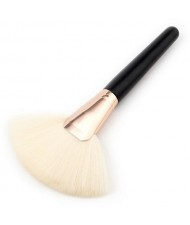 White Brush Black Handle Design High Fashion Makeup Brush