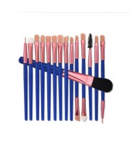 15 pcs Blue Fashion Cosmetic Makeup Brushes