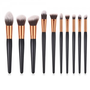 10 pcs Design Black Gray Fashion Makeup Brushes Set