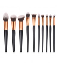 10 pcs Design Black Gray Fashion Makeup Brushes Set
