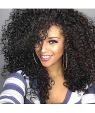 African Kinky Curly Color 1 Synthetic Wig