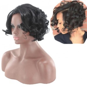 African Curly Color 1b High Fashion Synthetic Wig