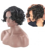 African Curly Color 1b High Fashion Synthetic Wig