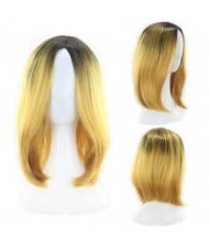 11 Colors Available Bob Style Middle Side Part High Fashion Short Women Synthetic Wig