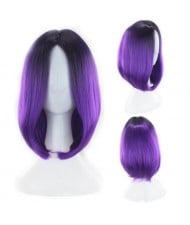 11 Colors Available Bob Style Middle Side Part High Fashion Short Women Synthetic Wig