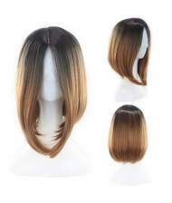 11 Colors Available Bob Style Middle Side Part High Fashion Short Women Synthetic Wig