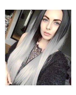 6 Color Available Long Straight Hair High Fashion Women Synthetic Wig