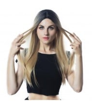 6 Color Available Long Straight Hair High Fashion Women Synthetic Wig