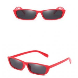 5 Colors Available Vintage Plain Square Frame Fashion Sunglasses