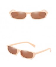4 Colors Available Vintage Plain Square Frame Fashion Sunglasses