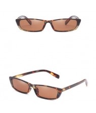 4 Colors Available Vintage Plain Square Frame Fashion Sunglasses