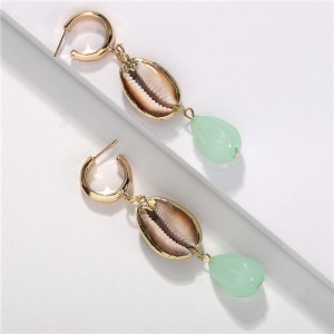 Simple Style Seashell Drop Earrings
