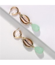 Simple Style Seashell Drop Earrings