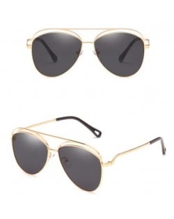6 Colors Available Hollow Style Thin Alloy Frame Classic Fashion Sunglasses